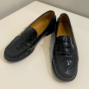 Cole Haan Black Patent Leather Loafers size 8.5